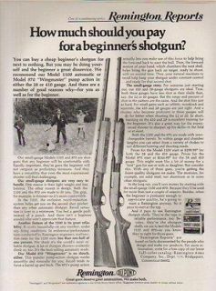 1973 REMINGTON AD MODEL 1100 & 870 WINGMASTER SHOTGUN