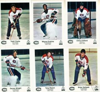 1984/85 Kingston Canadians Team Issue Todd Clarke