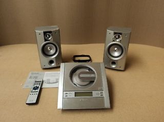 Sharp Compact Audio System Silver/Black 4 Pieces 10W Speakers XL 1700