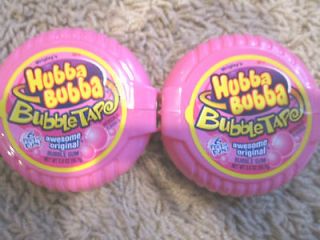 New Hubba Bubba Bubble Tape Awesome Original 6 Foot Rolls Chewing Gum