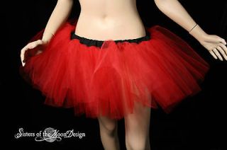 Adult tutu red petticoat extra poofy skirt ballerina dancer costume