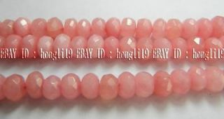 5x8mm Faceted Pink Morganite Gems Abacus Loose Beads 15