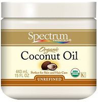 Spectrum Organic Unrefined Coconut Oil For Body & Hair   15 fl. oz