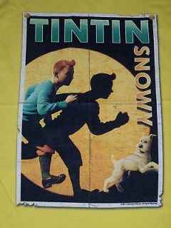 The Adventures Of Tintin (Movie) T Shirt (Size Small, Color Yellow
