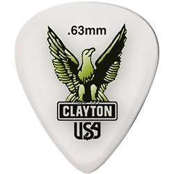 Clayton Acetal Standard Guitar Picks .63MM 1 Dozen