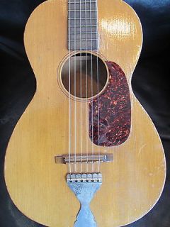 Vintage Parlor Size Acoustic Guitar   Roughly 100 years old