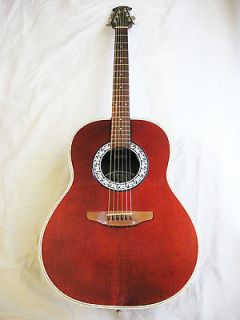 Vintage OVATION ULTRA Acoustic Electric Guitar. MADE IN USA 1983.