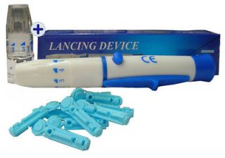 LANCING DEVICE + LANCETS FOR BLOOD TEST/TESTING KITS (INCL. GLUCOSE