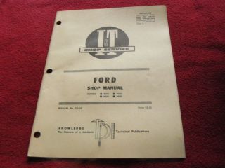 Ford 8000 9000 8600 9600 Tractor I&T Shop Manual