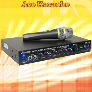 Acesonic KM 112 Karaoke Mixer with USB Interface for PC