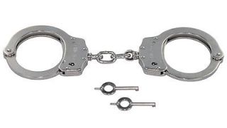 Chicago Handcuff Company Model 1000 Nickel Finish Handcuffs