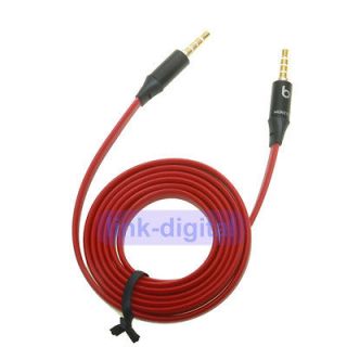 red noodles flat line Jack Stereo AUX Audio Adapter Cable for Dr Dr