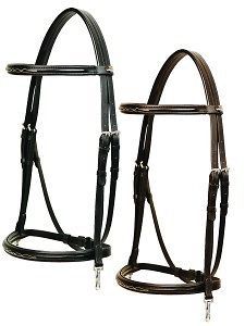 Newly listed halter bridle combo, blue nylon with 5 snaflebit