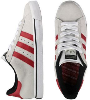 Adidas Campus Vulc Shoes   Running White/Universi​ty Red/Black   NEW