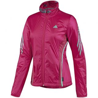 Adidas Womens Adizero Feather CLIMAWARM Formotion Jacket   Pink