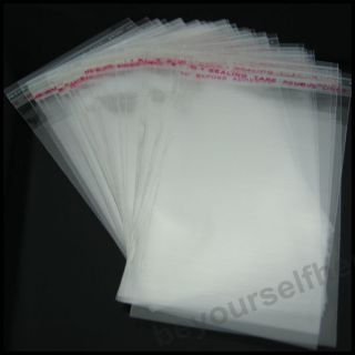 Small Plastic Bags 60x90mm Self Adhesive Seal Fit Jewelry Gifts