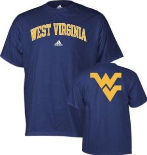 West Virginia Mountaineers Navy Adidas Relentless T shirt