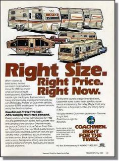 camper travel trailers   Right size right price right now print ad