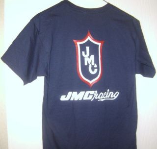 JMC Racing BMX Bayside T Shirt NBlue Black Wht Red Dk Ash Sizes L XL