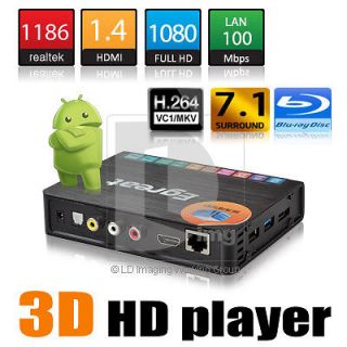 US  Egreat R6S 3D 1080p HDMI Android 2.2 LAN 100Mbps eSATA Wifi Media