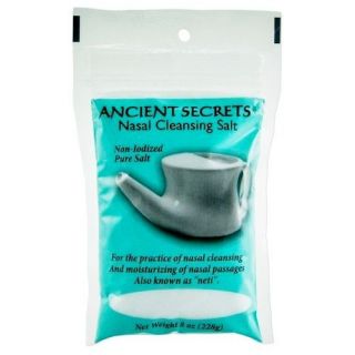 Ancient Secret Nasal Cleansing Pot Neti Salt 6   8 oz  48 oz Sinus