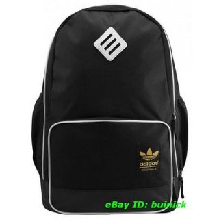 ADIDAS ADICOLOR BACKPACK CAMPUS Black White Go ld college functional