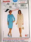 PATTERN BURDA 7633 WOMENS SUIT WITH FITTED JACKET AND SKIRT SZ 10 22