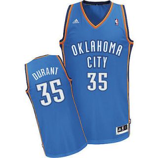Adidas Oklahoma City Thunder Kevin Durant #35 NBA Blue Away Swingman