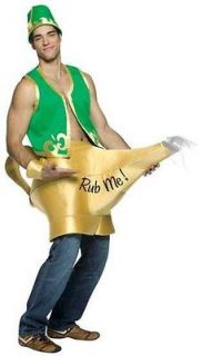 ADULT MENS NOVELTY ALADDIN GENIE IN THE LAMP FANCY DRESS COSTUME   ONE