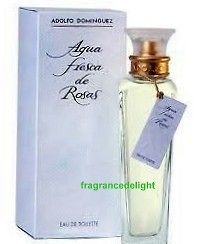 Adolfo Dominguez Aqua Fresca De Rosas EDT 4.2 oz 120 ml New Tester no