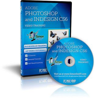 Adobe PHOTOSHOP and INDESIGN CS6 Software Training Videos   19.5 Hours