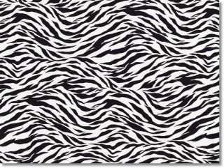 Zebra Canvas Cotton Fabric Yardage for Bedding Curtains Placemats