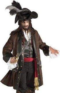 Adult Pirates of the Caribbean Captain Jack Sparrow Halloween Costume