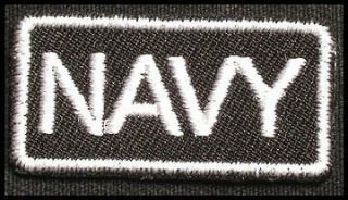 navy iron on patch badge for t shirt hat cap