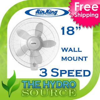 Air King 12 Oscillating Wall Mount Fan 12 inch   co2 air 3 speed