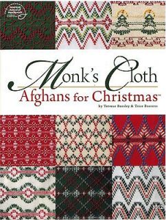 Monks Cloth Afghans for Christmas 10 Patterns NEW Quick & Easy to