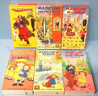Madeline (VHS, 1998,) PLUS 5 MADELINE VHS CHILDRENS ANIMATED STORIES