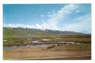 Vintage Postcard Star Valley Wyoming Salt River 3 1/2 x 5 1/2 1498