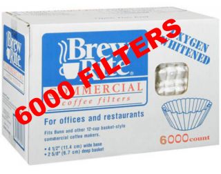 Brew Rite 48 101 12 cup coffee filters Bunn 20115 4.25 base 2.75 hi