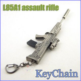MINIATURE Military Metal model gun L85A1 SA80 Assault rifles Keychain