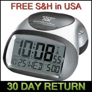 Seiko QHR008SLH Get Up & Glow R Wave Bedside Digital Alarm Clock
