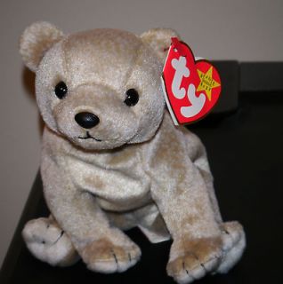 Ty ALMOND the Bear Beanie Baby NEW ~ MINT TAGS ~ RETIRED