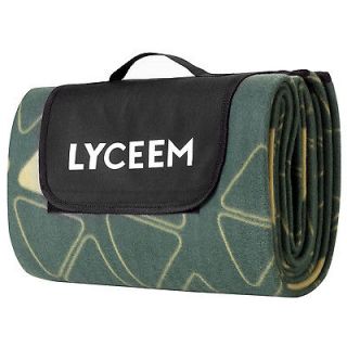 LYCEEM Waterproof Light Picnic Blanket Soft Durable Barbecue Green Mat