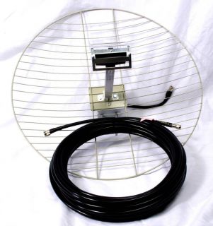 Long Range router antenna   outdoor mount 19dBi with 60ft cable
