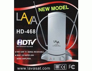 LAVA HD 468 INDOOR HDTV HOME ANTENNA VHF/UHF/FM LAVASAT HD468