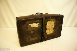 Vintage Suitcase Trunk   Early to Mid 1900s Brown Wonderful