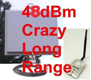 Long Range 48dBm WIFI 20.5dB Outdoor Antenna Receiver 2W SuperUSB KN20