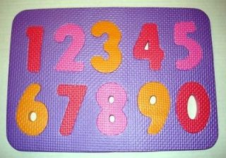 NUMBER PUZZLE preschool FOAM Math Game numbers 1 10 NEW