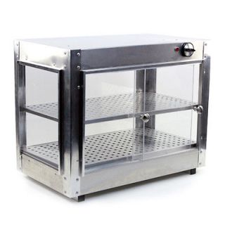 Food Warmer Heated Aluminum Countertop 24x15x20 Pizza Display Case