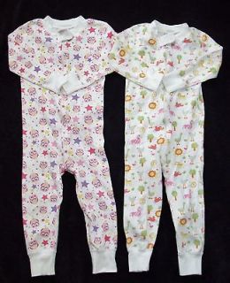 Hanna Andersson Girls 80 18 24 Months Zippers Pajamas Lot Pink Owls